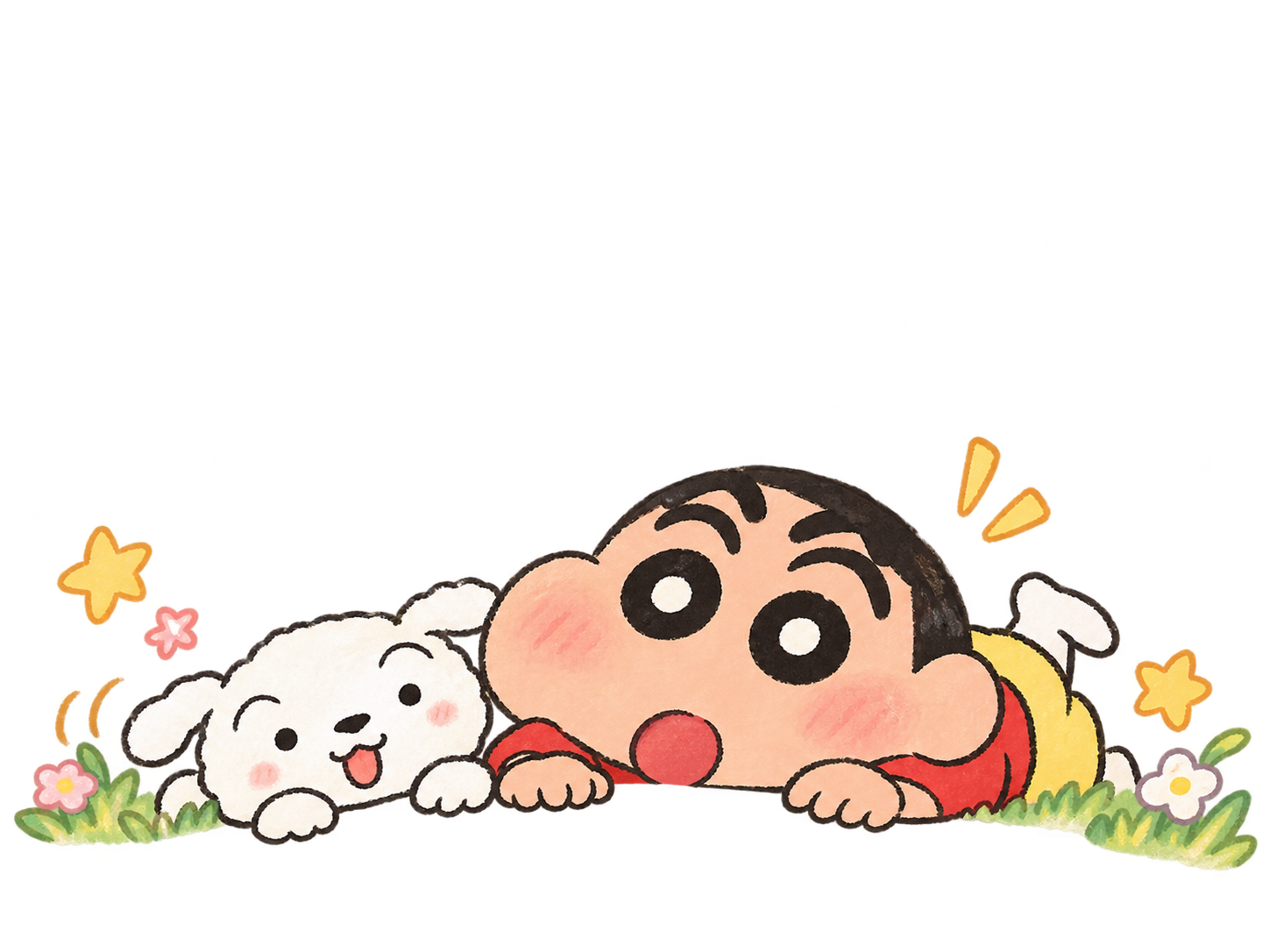小新和小白探头陪你答题